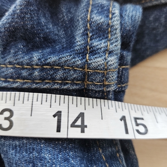 Carhartt Straight Traditional Fit Denim Blue Jeans men's size 46X32 B18 DST - Picture 9 of 12